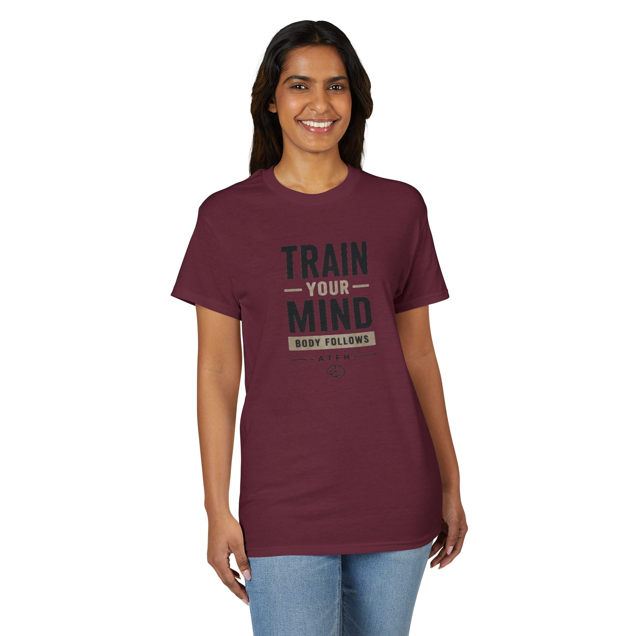Train Your Mind T-Shirt — Motivational Fitness Tee Printify
