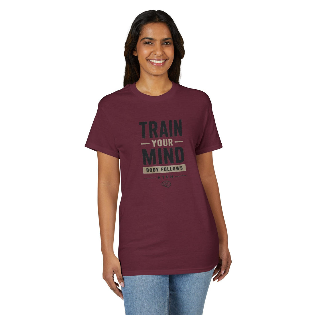 Train Your Mind T-Shirt — Motivational Fitness Tee Printify