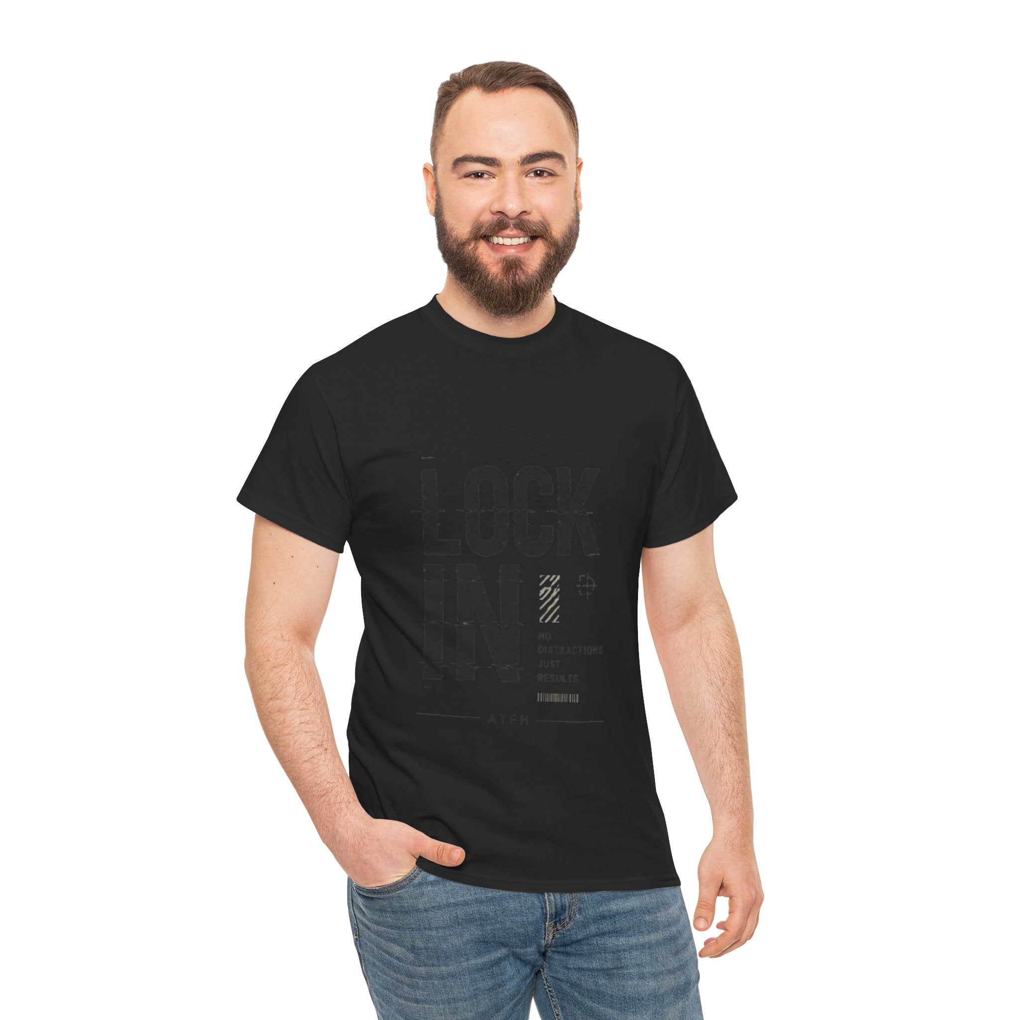 Lock In Tee — Minimalist Motivational Graphic T-Shirt Printify