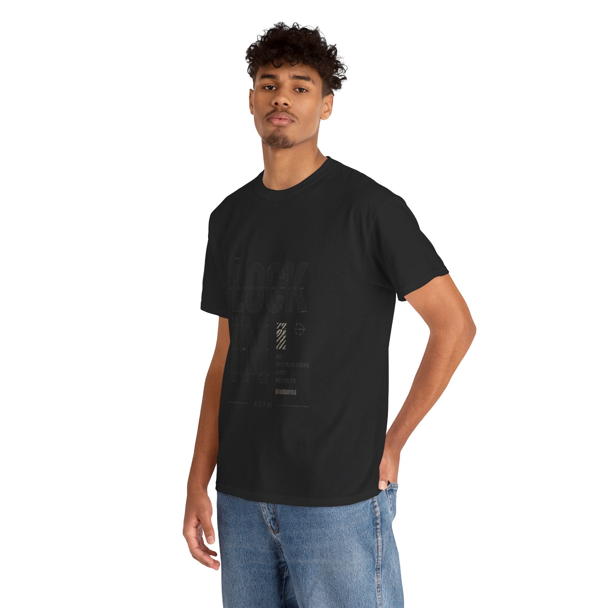 Lock In Tee — Minimalist Motivational Graphic T-Shirt Printify