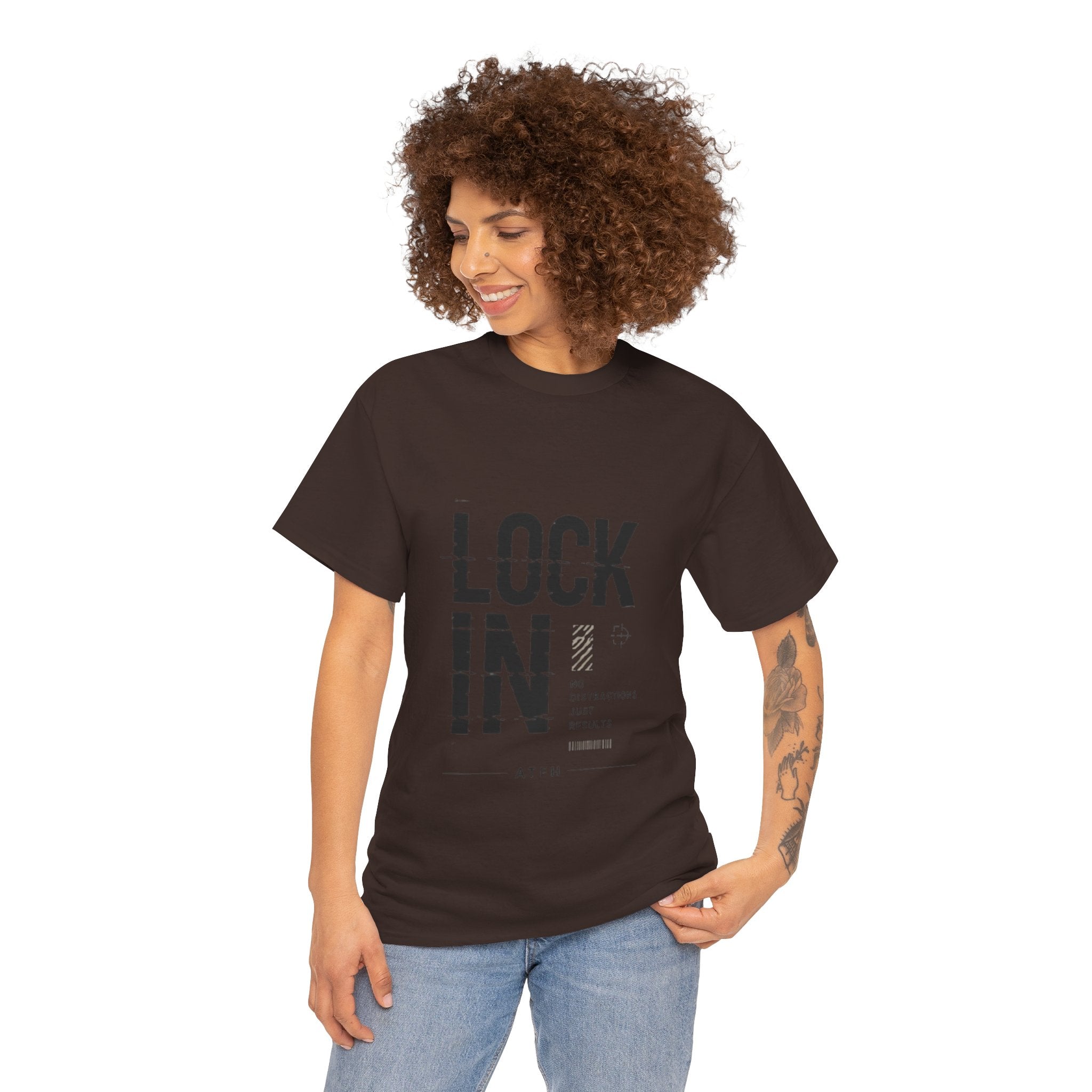 Lock In Tee — Minimalist Motivational Graphic T-Shirt Printify