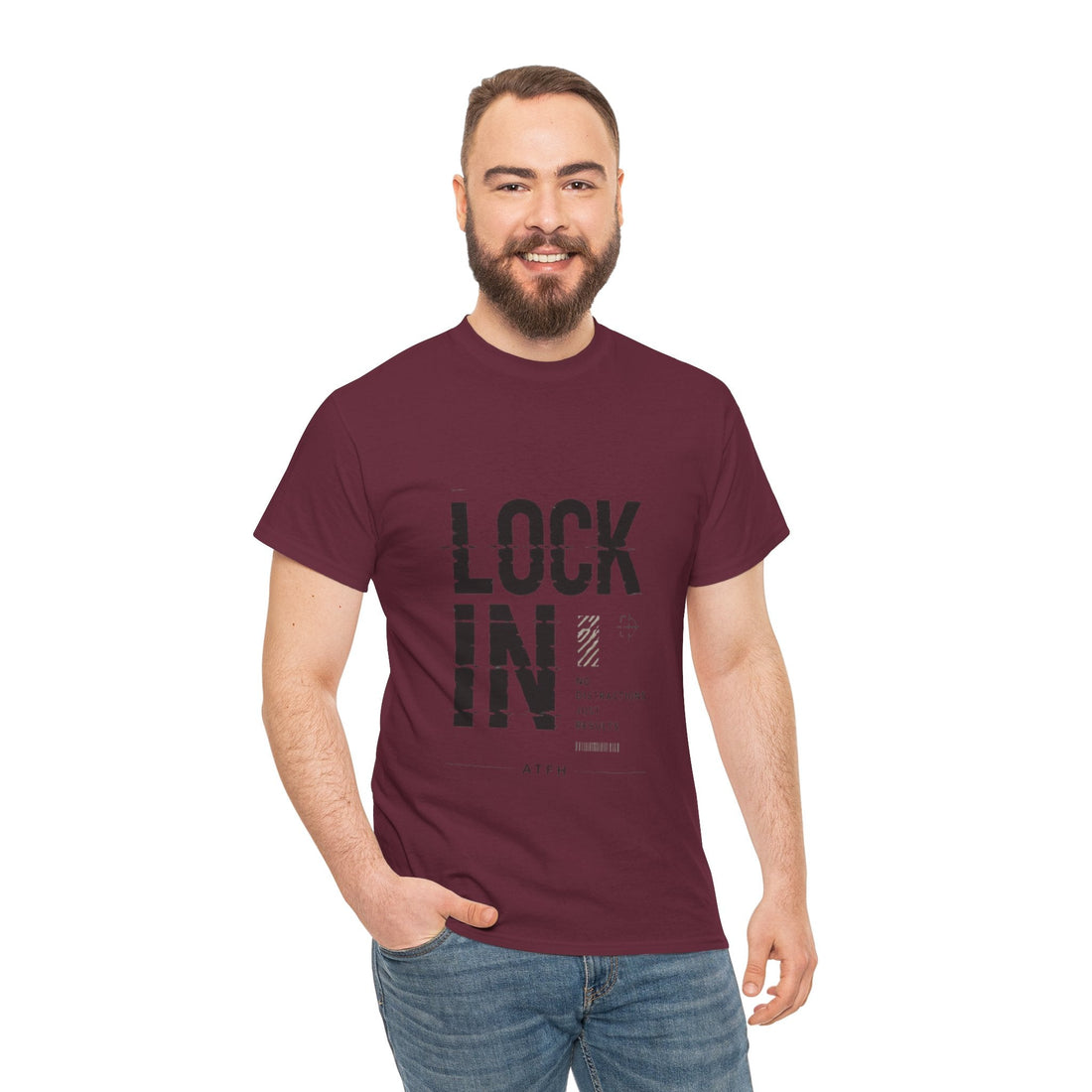 Lock In Tee — Minimalist Motivational Graphic T-Shirt Printify