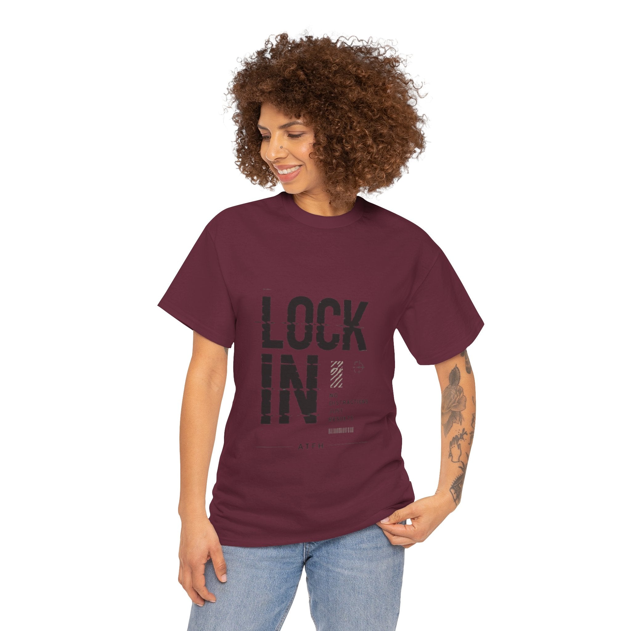 Lock In Tee — Minimalist Motivational Graphic T-Shirt Printify