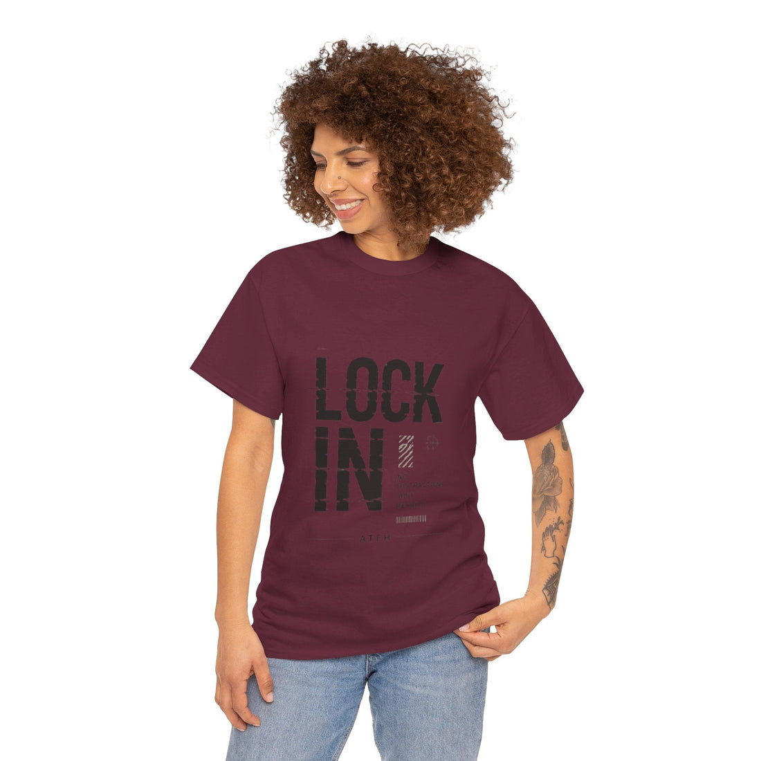 Lock In Tee — Minimalist Motivational Graphic T-Shirt Printify
