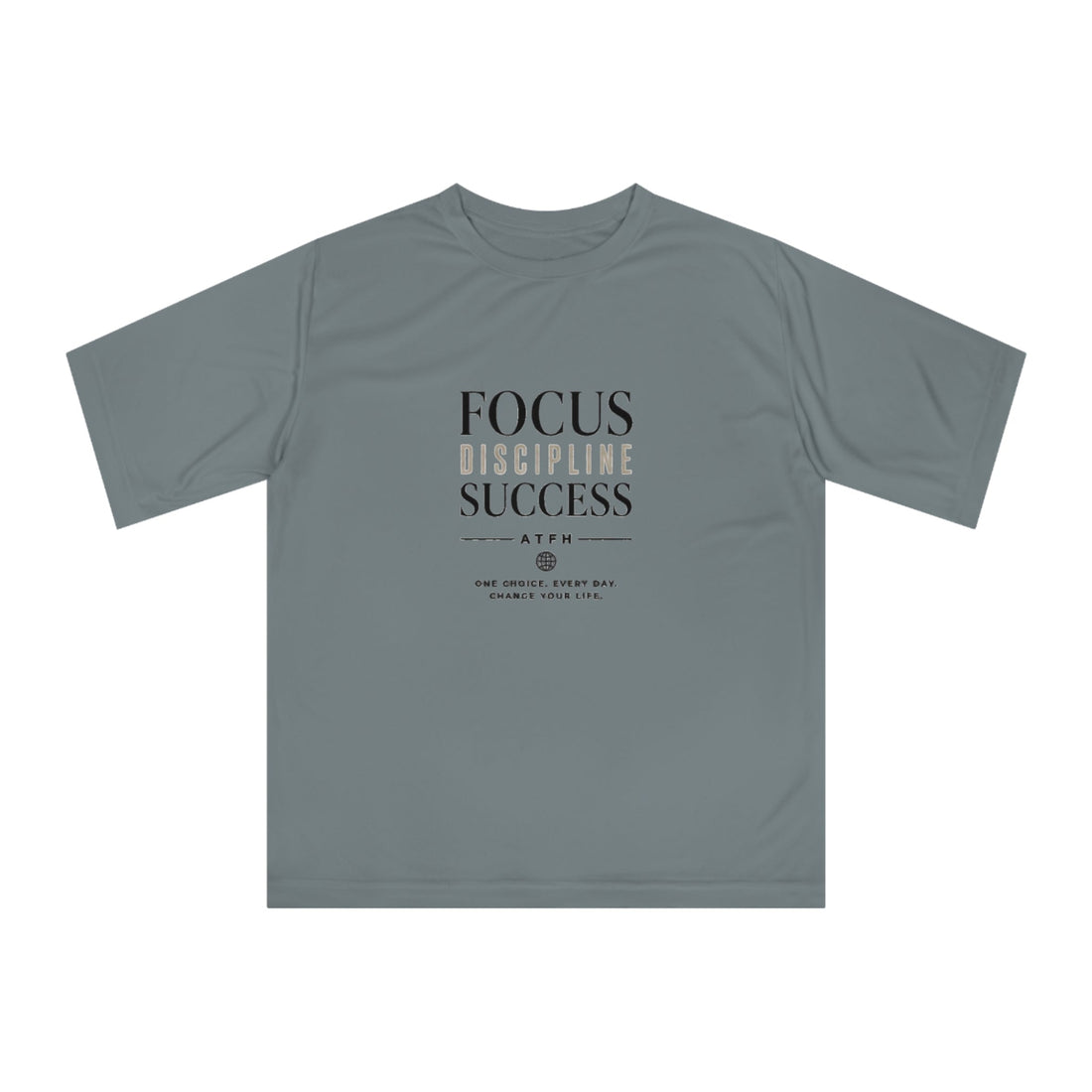 Focus Discipline Success Performance T-Shirt — Motivational Gym Tee Printify