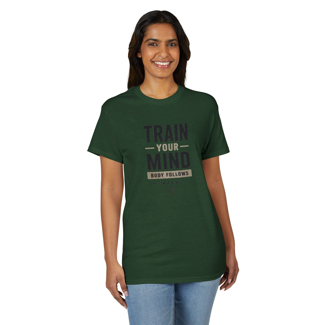 Train Your Mind T-Shirt — Motivational Fitness Tee Printify
