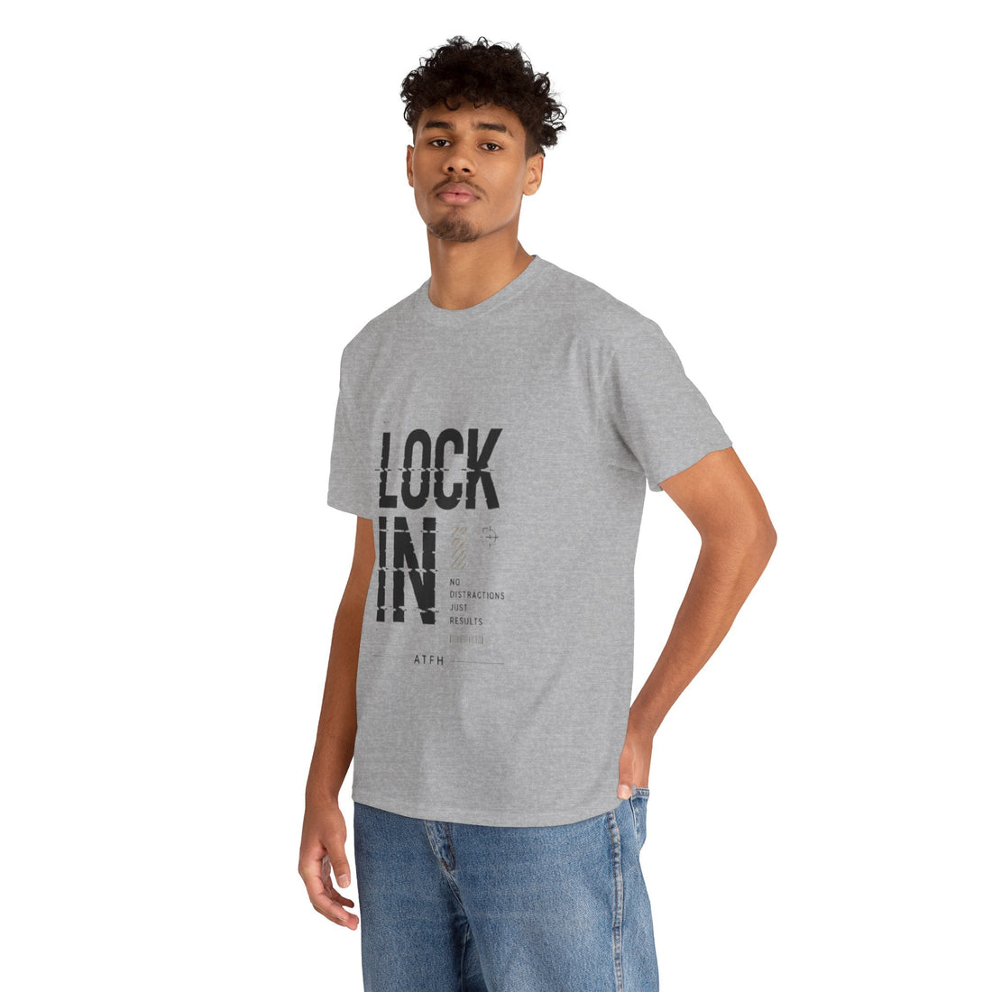Lock In Tee — Minimalist Motivational Graphic T-Shirt Printify