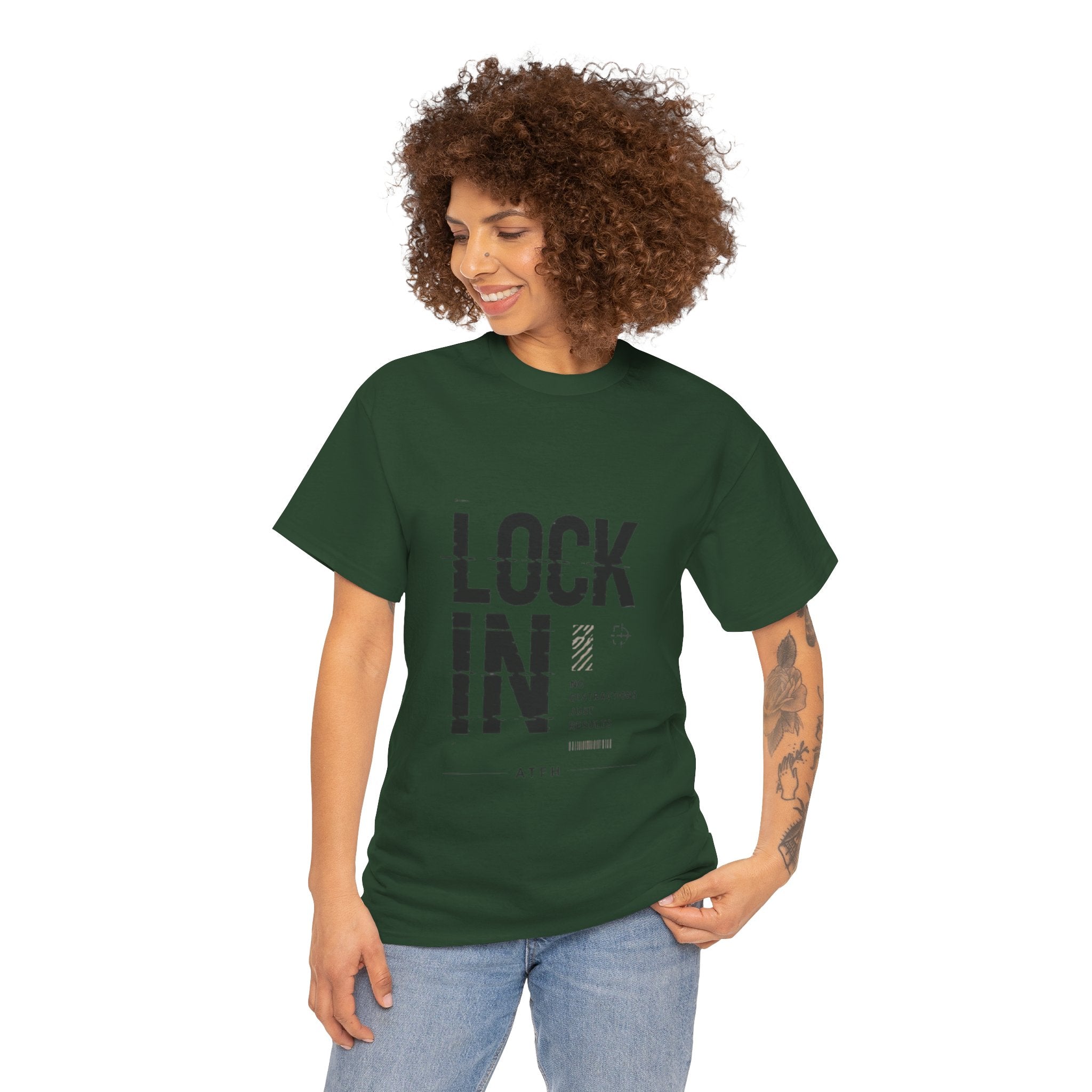 Lock In Tee — Minimalist Motivational Graphic T-Shirt Printify