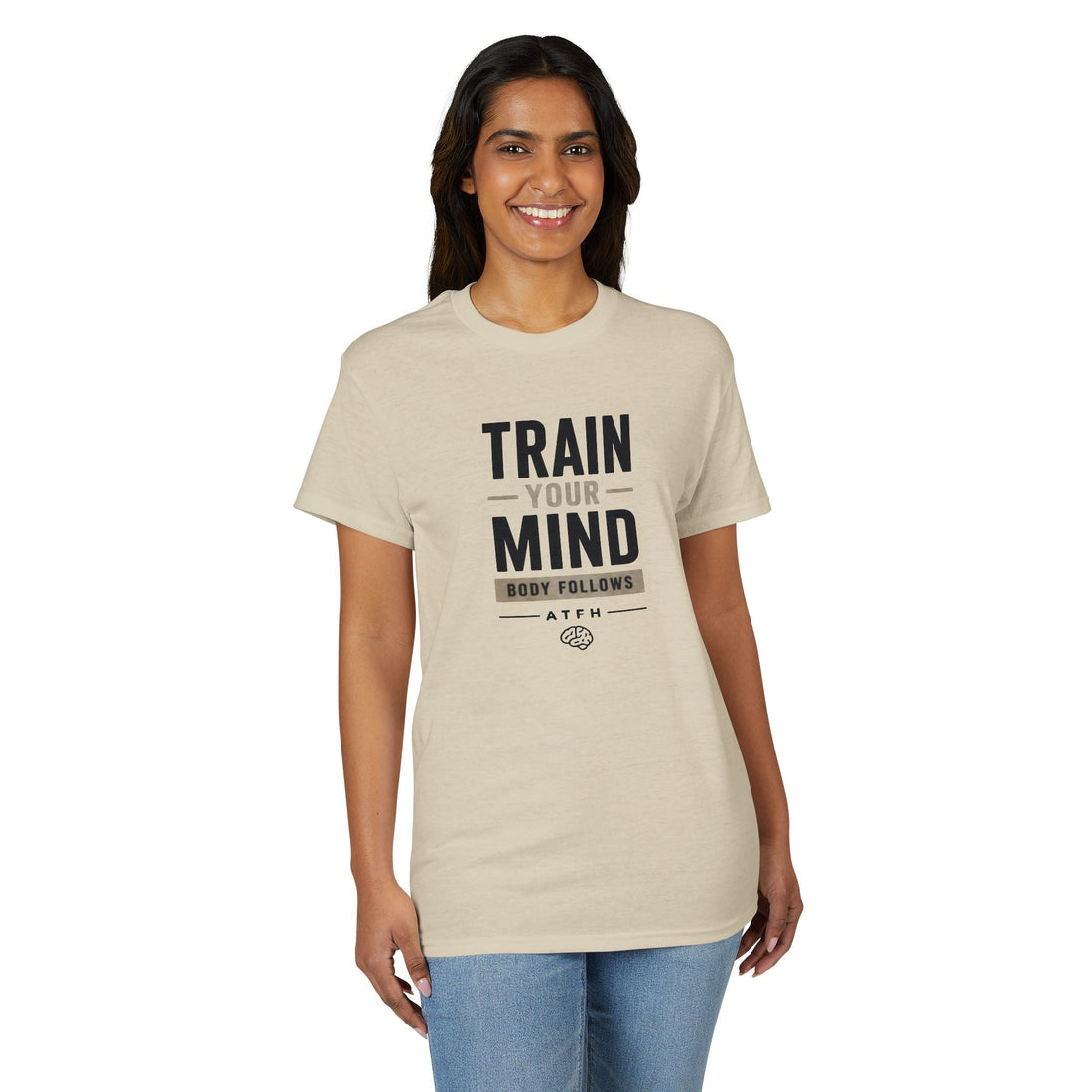 Train Your Mind T-Shirt — Motivational Fitness Tee Printify