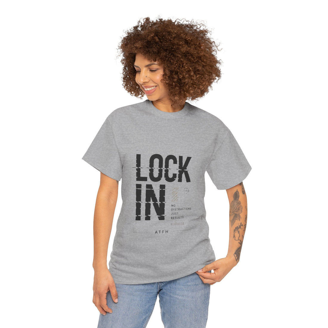 Lock In Tee — Minimalist Motivational Graphic T-Shirt Printify