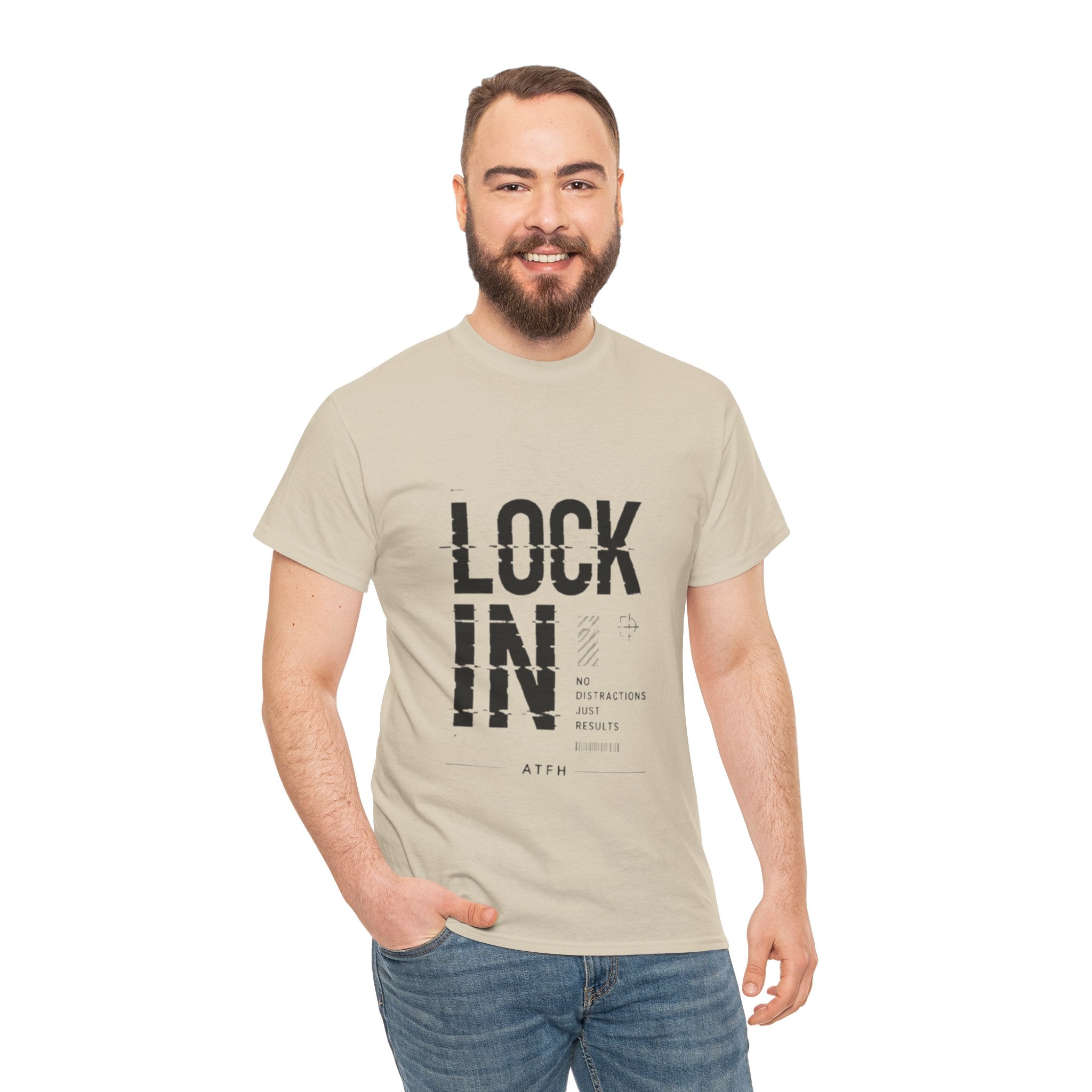 Lock In Tee — Minimalist Motivational Graphic T-Shirt Printify