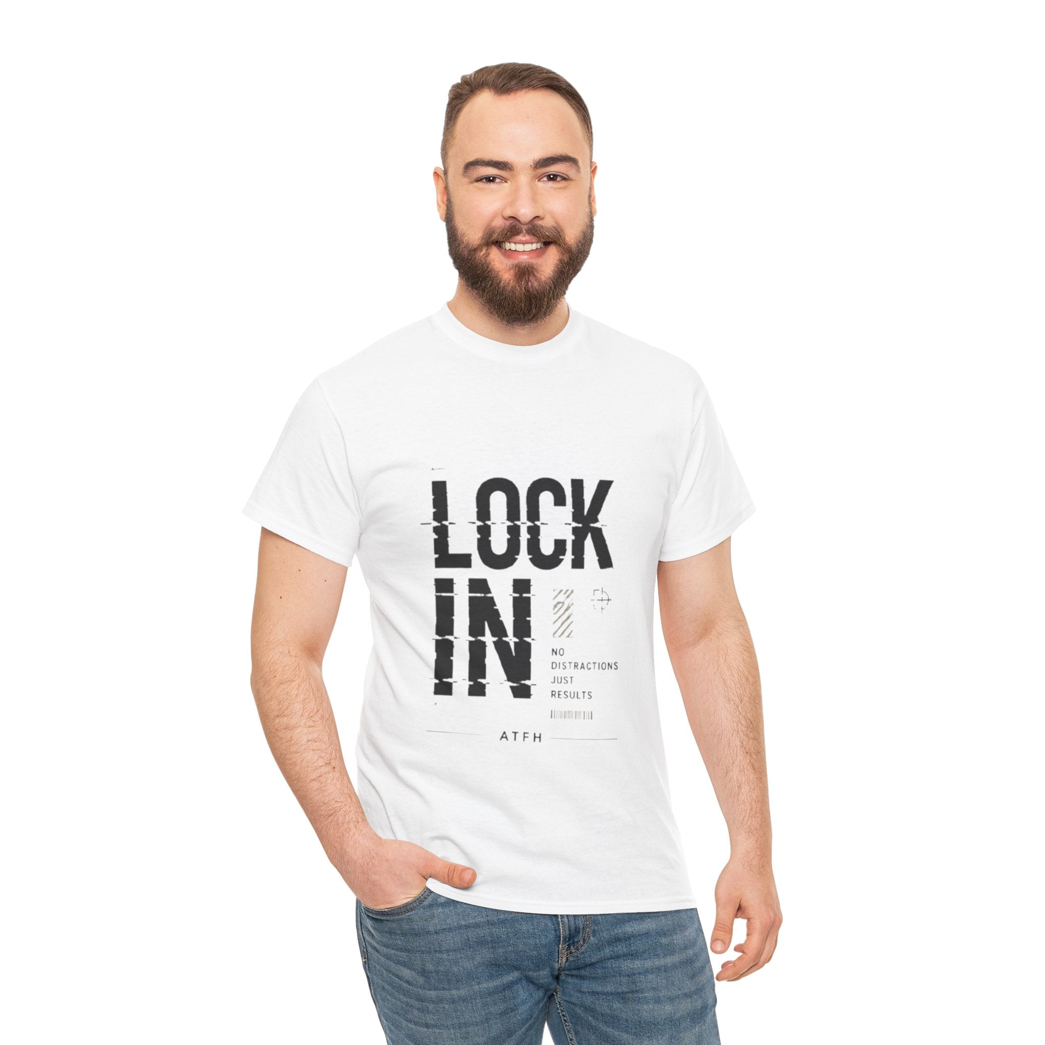 Lock In Tee — Minimalist Motivational Graphic T-Shirt Printify