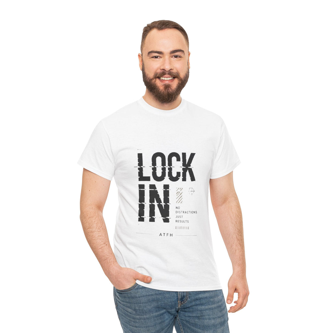 Lock In Tee — Minimalist Motivational Graphic T-Shirt Printify