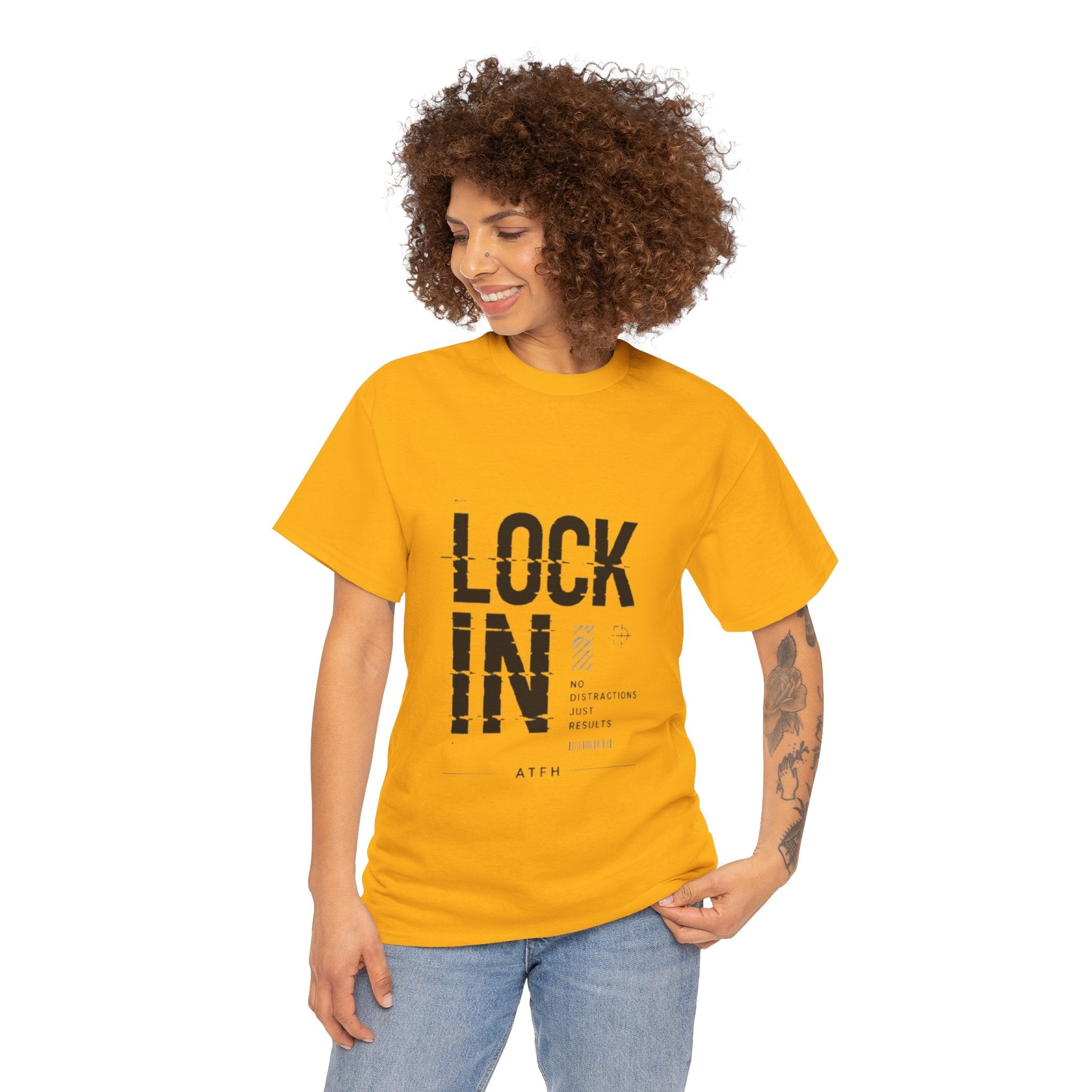 Lock In Tee — Minimalist Motivational Graphic T-Shirt Printify