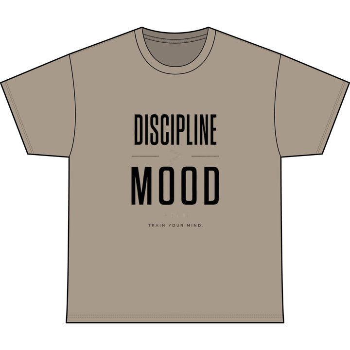 Discipline Mood Heavyweight Tee — Motivational Graphic Shirt Printify