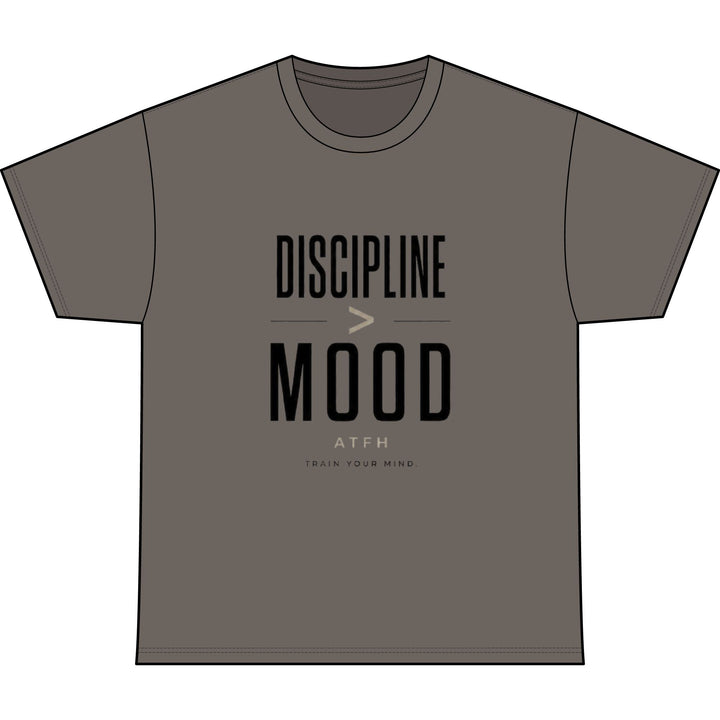 Discipline Mood Heavyweight Tee — Motivational Graphic Shirt Printify