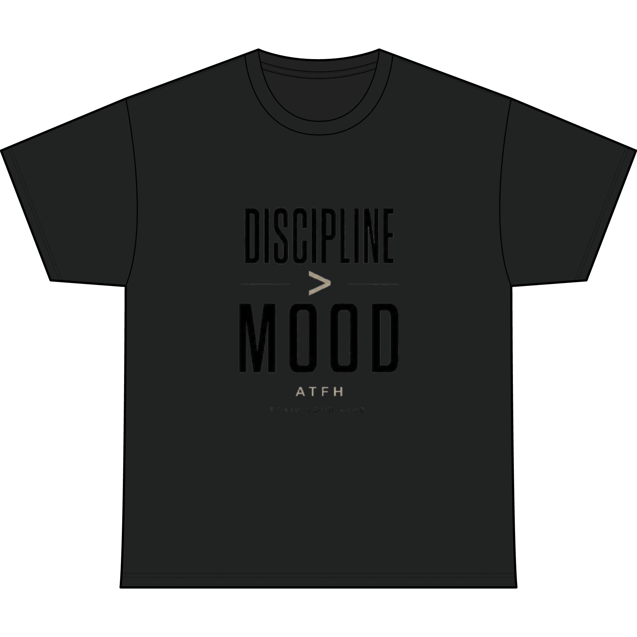 Discipline Mood Heavyweight Tee — Motivational Graphic Shirt Printify