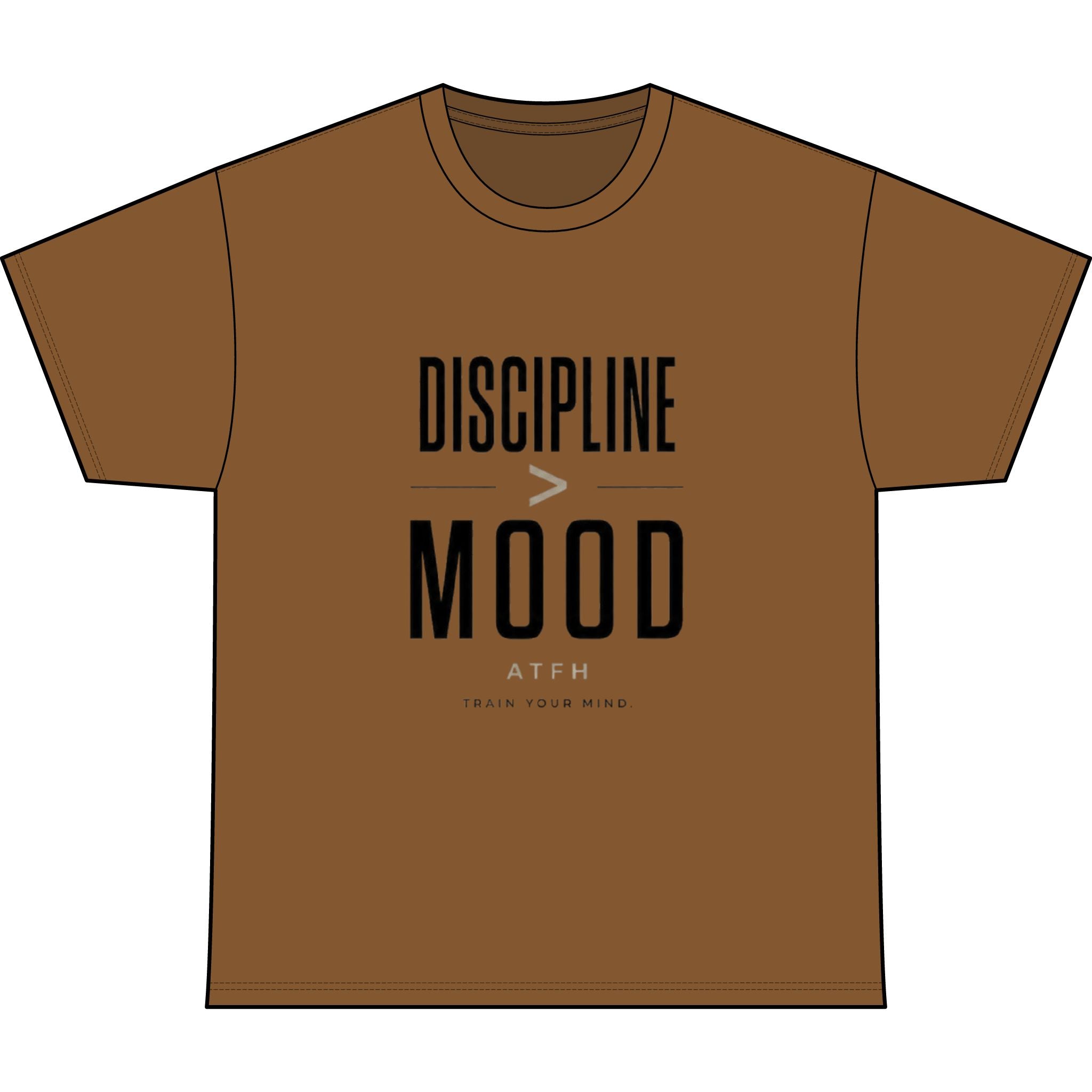 Discipline Mood Heavyweight Tee — Motivational Graphic Shirt Printify