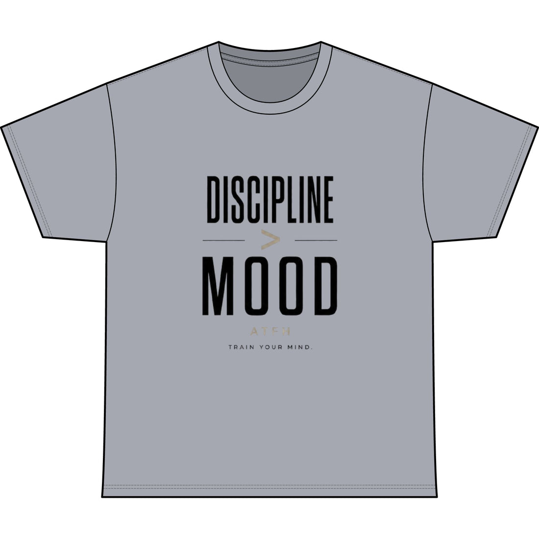 Discipline Mood Heavyweight Tee — Motivational Graphic Shirt Printify