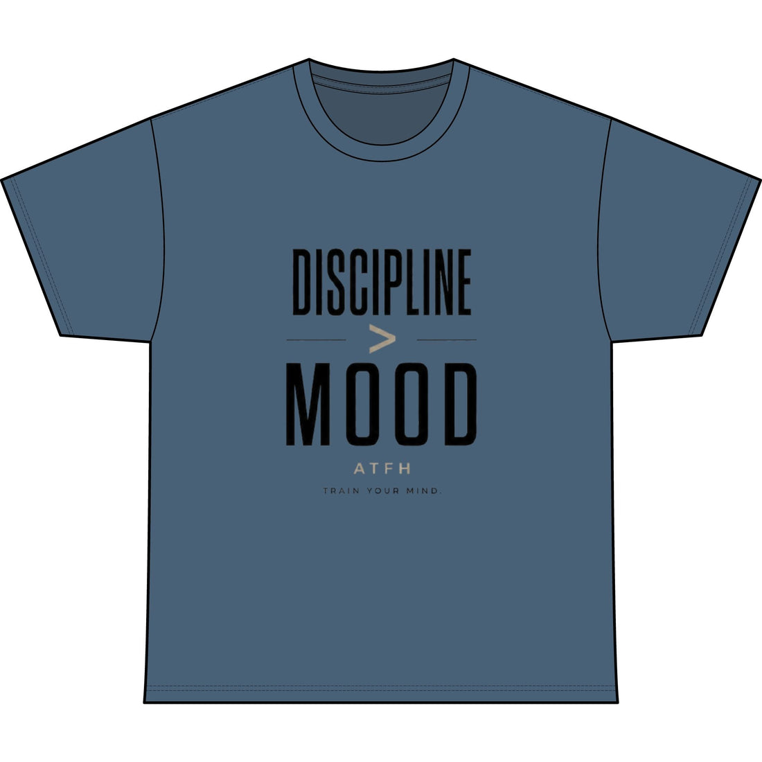 Discipline Mood Heavyweight Tee — Motivational Graphic Shirt Printify