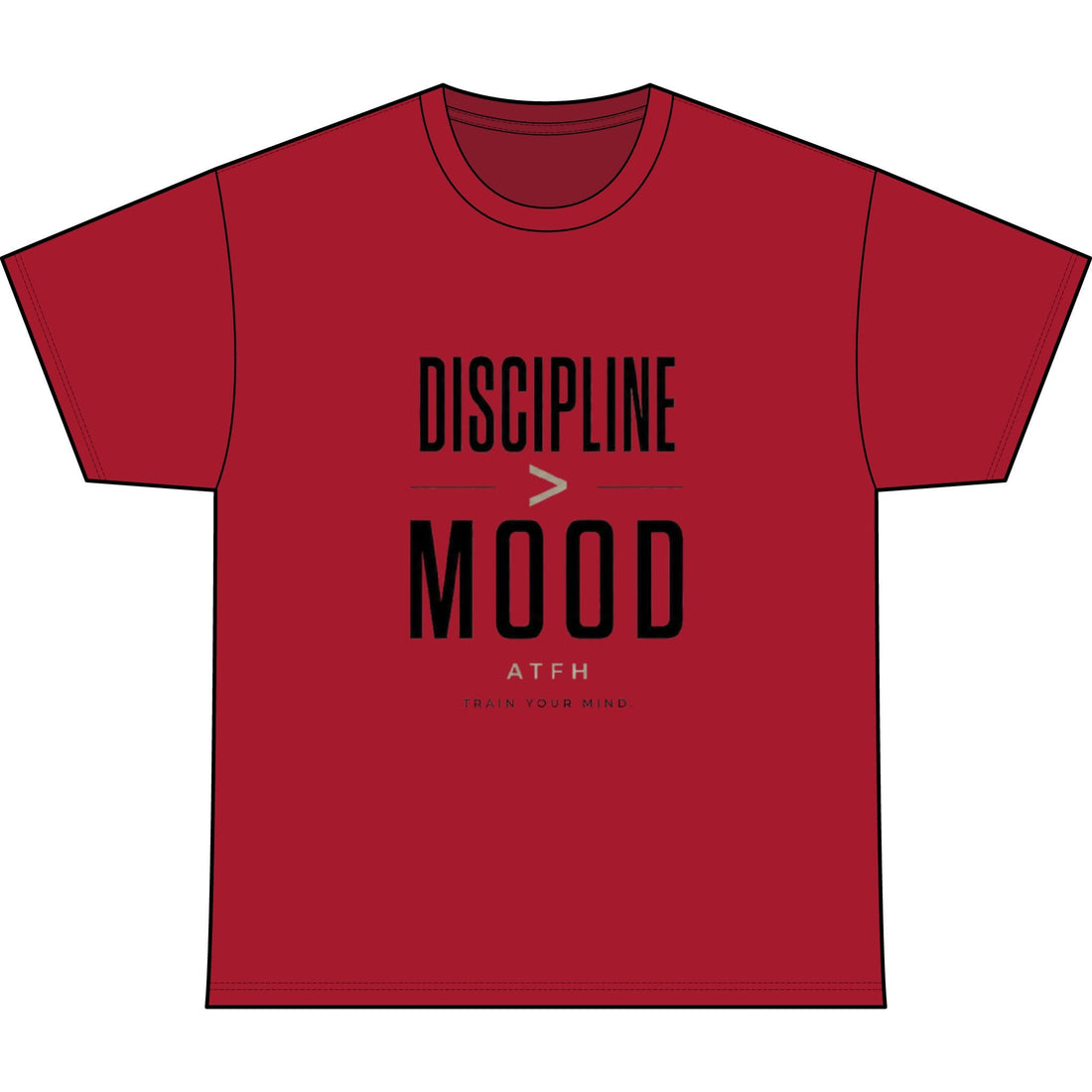 Discipline Mood Heavyweight Tee — Motivational Graphic Shirt Printify
