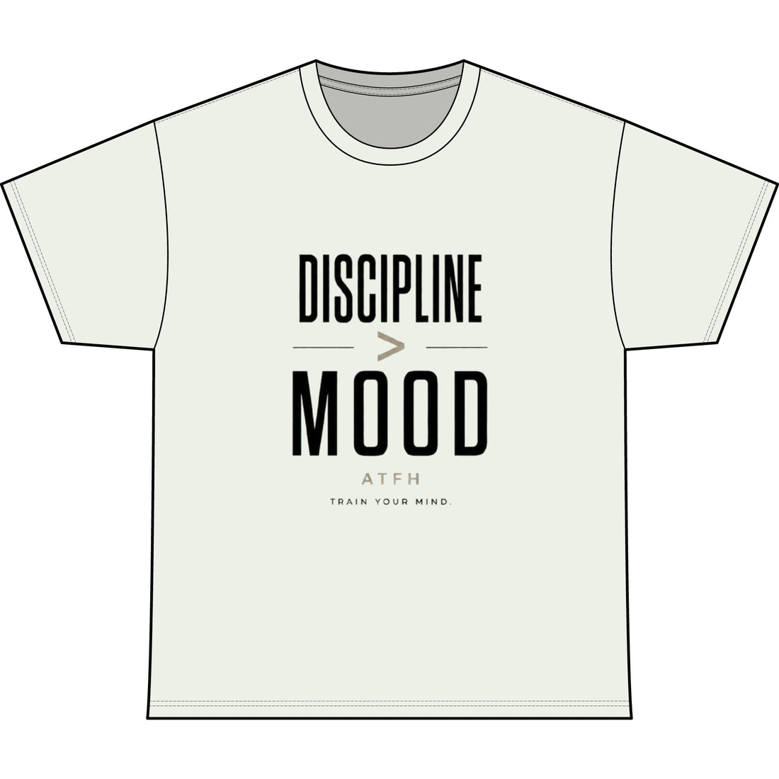 Discipline Mood Heavyweight Tee — Motivational Graphic Shirt Printify