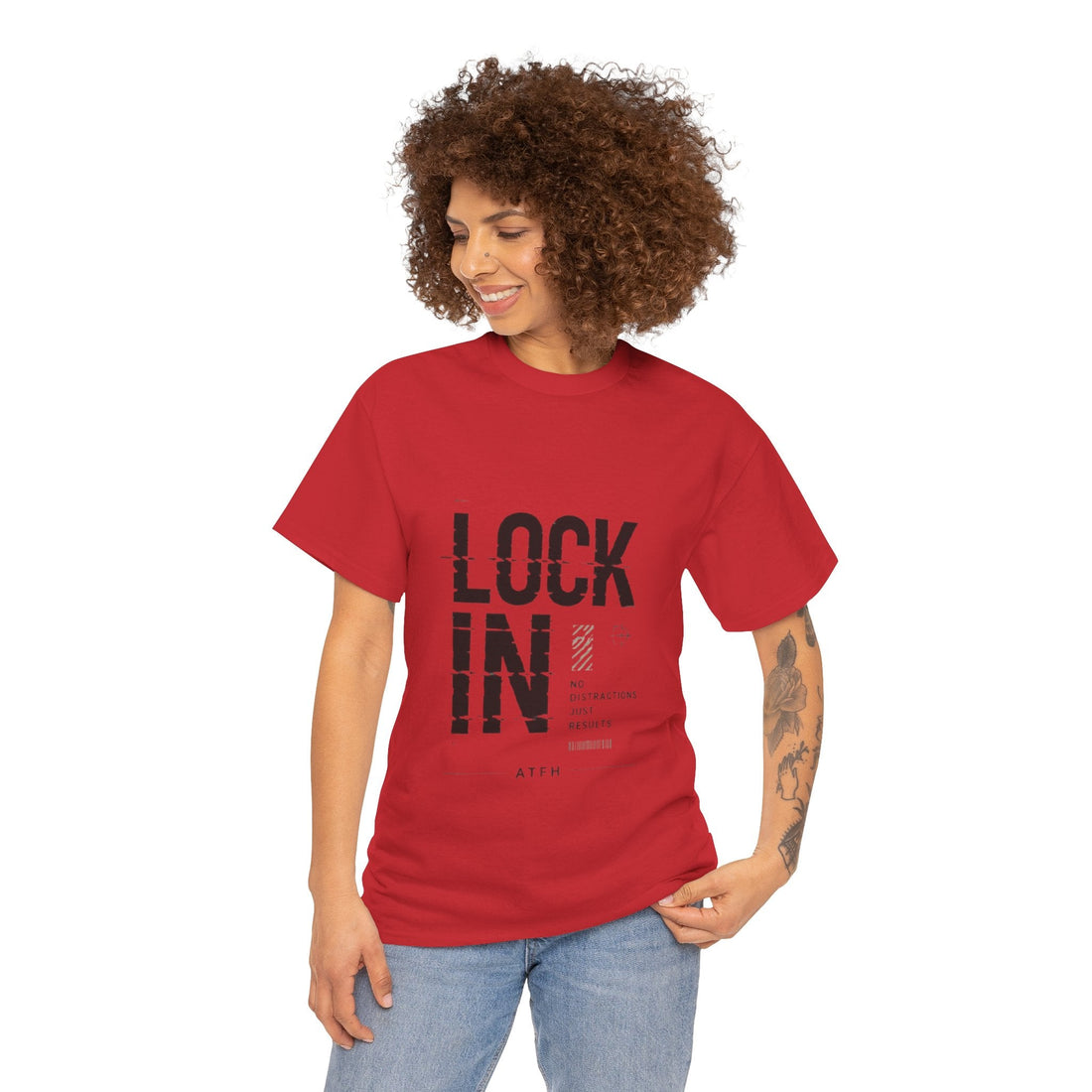 Lock In Tee — Minimalist Motivational Graphic T-Shirt Printify