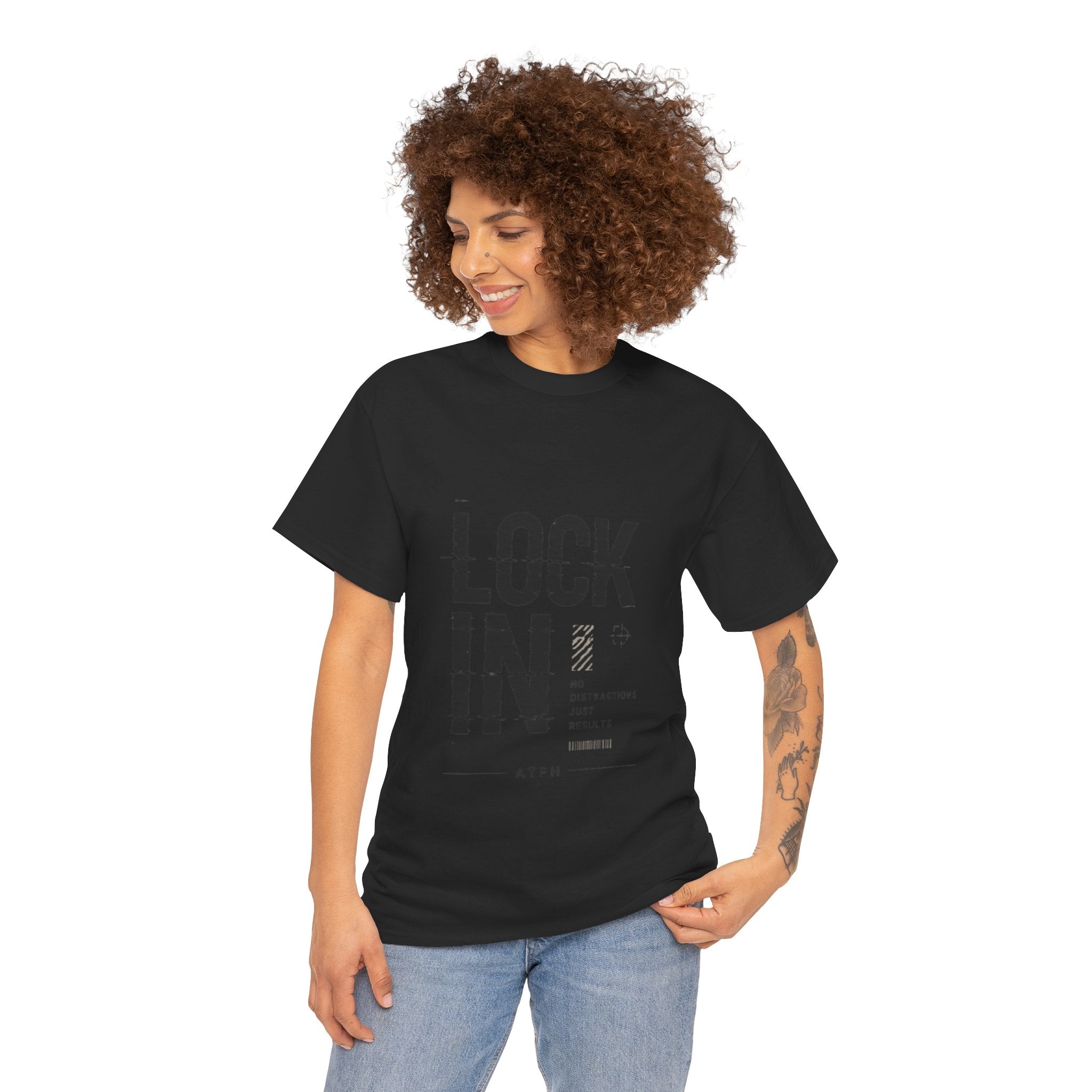 Lock In Tee — Minimalist Motivational Graphic T-Shirt Printify