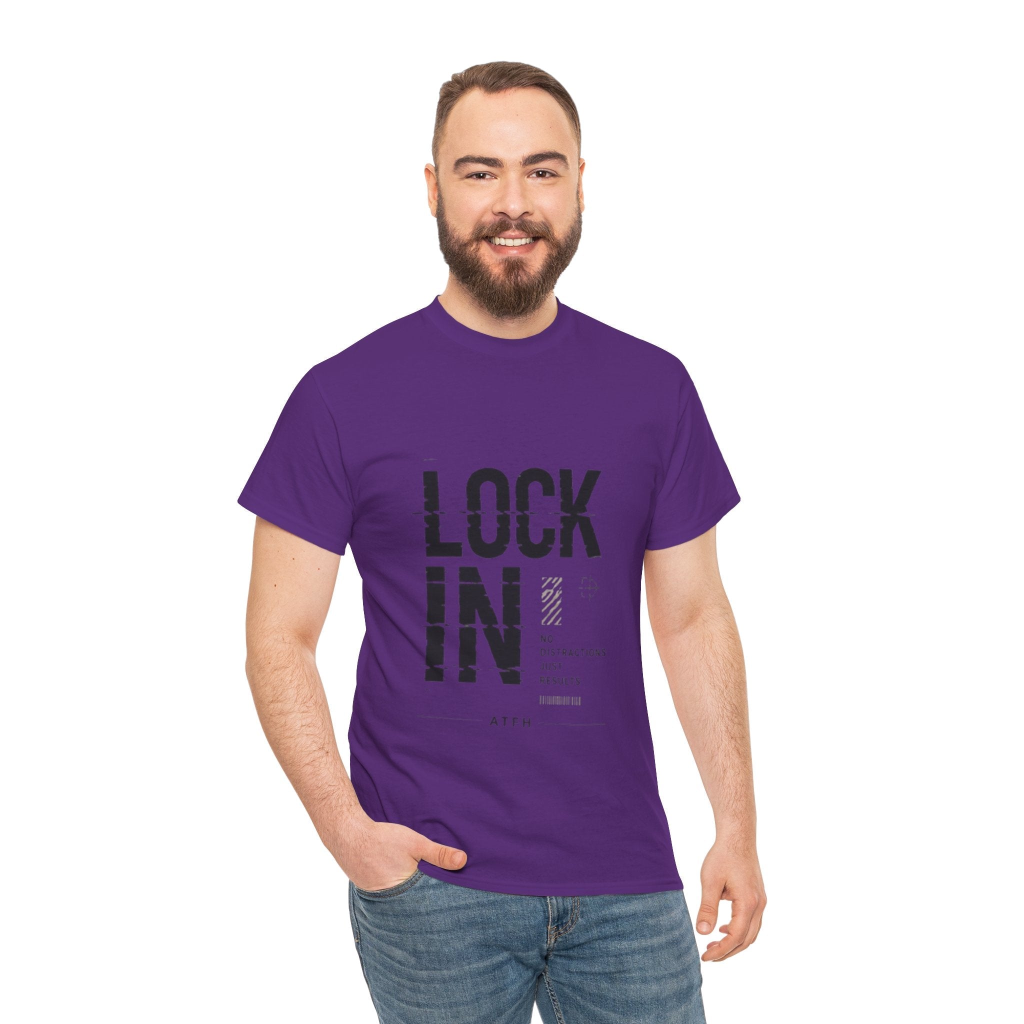 Lock In Tee — Minimalist Motivational Graphic T-Shirt Printify