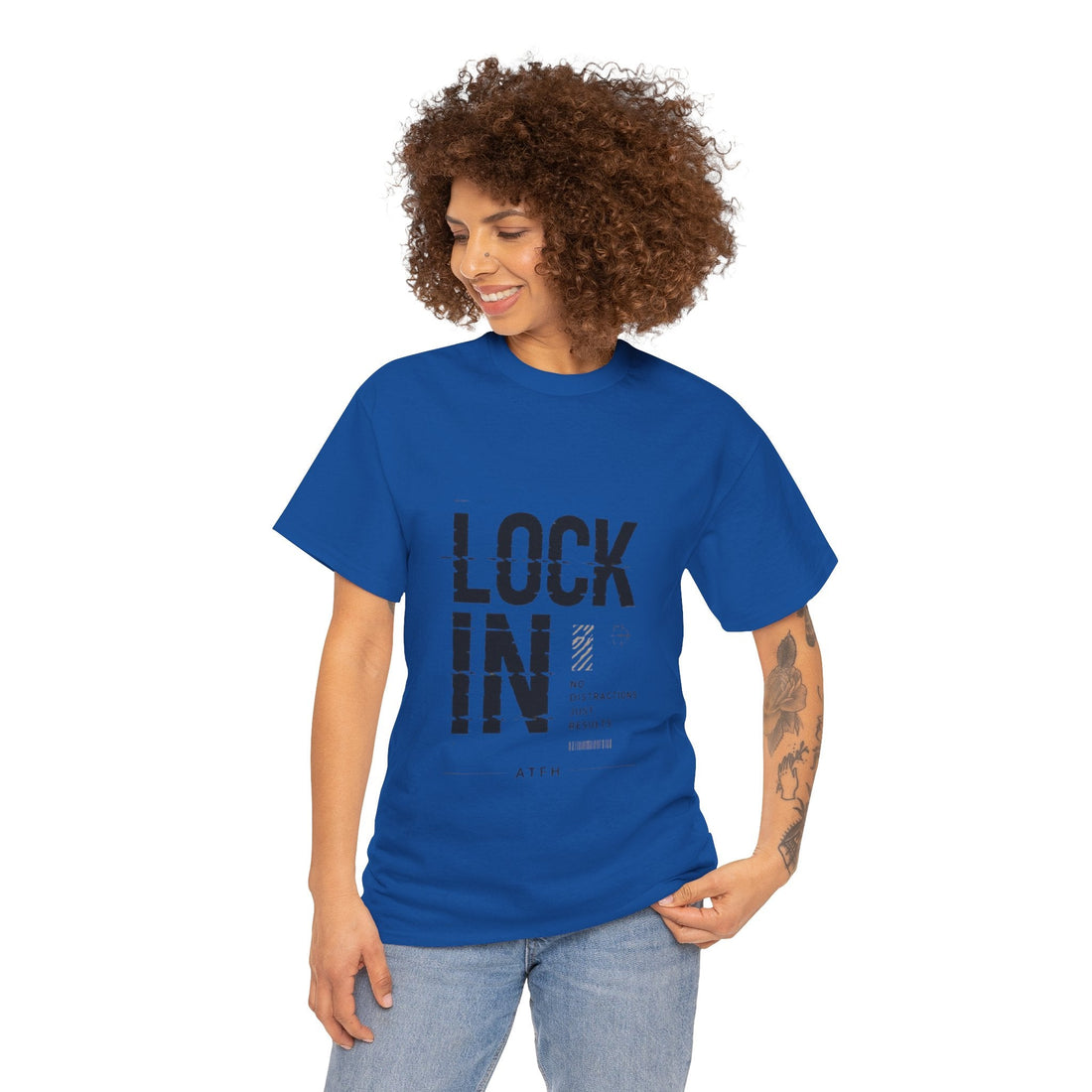Lock In Tee — Minimalist Motivational Graphic T-Shirt Printify