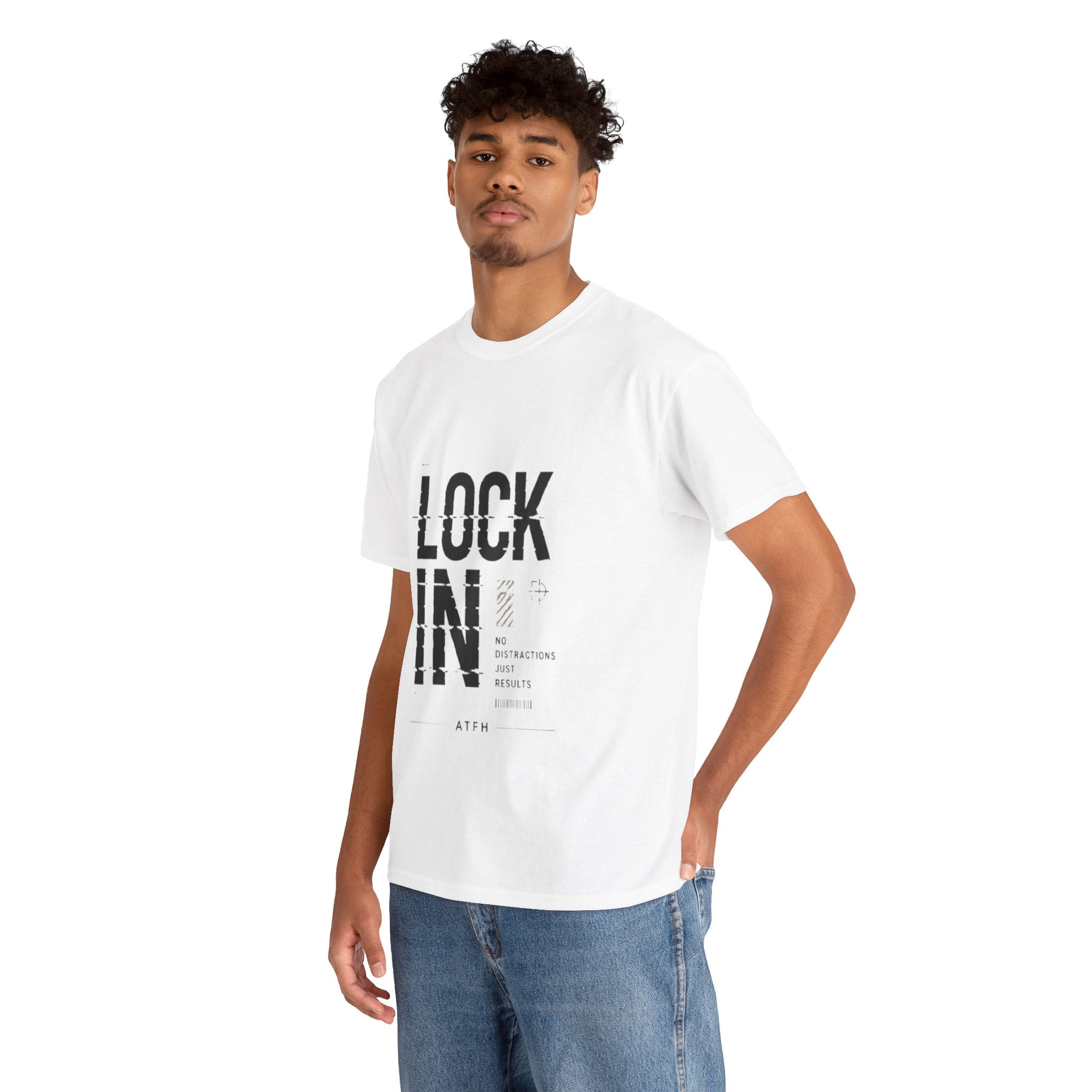 Lock In Tee — Minimalist Motivational Graphic T-Shirt Printify
