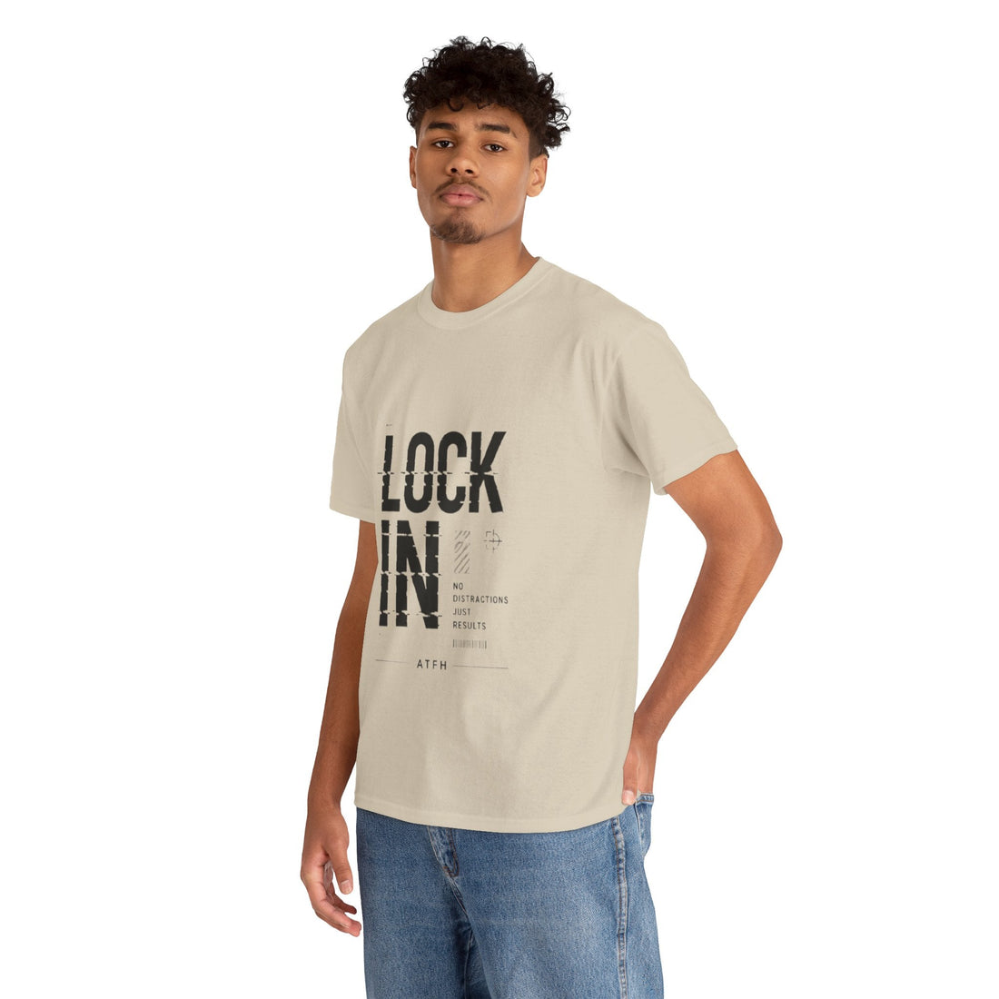 Lock In Tee — Minimalist Motivational Graphic T-Shirt Printify