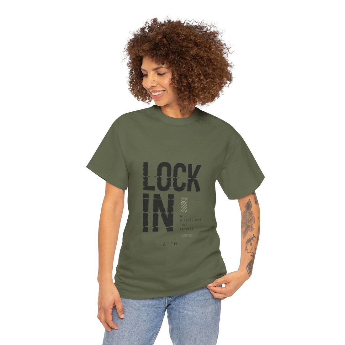 Lock In Tee — Minimalist Motivational Graphic T-Shirt Printify