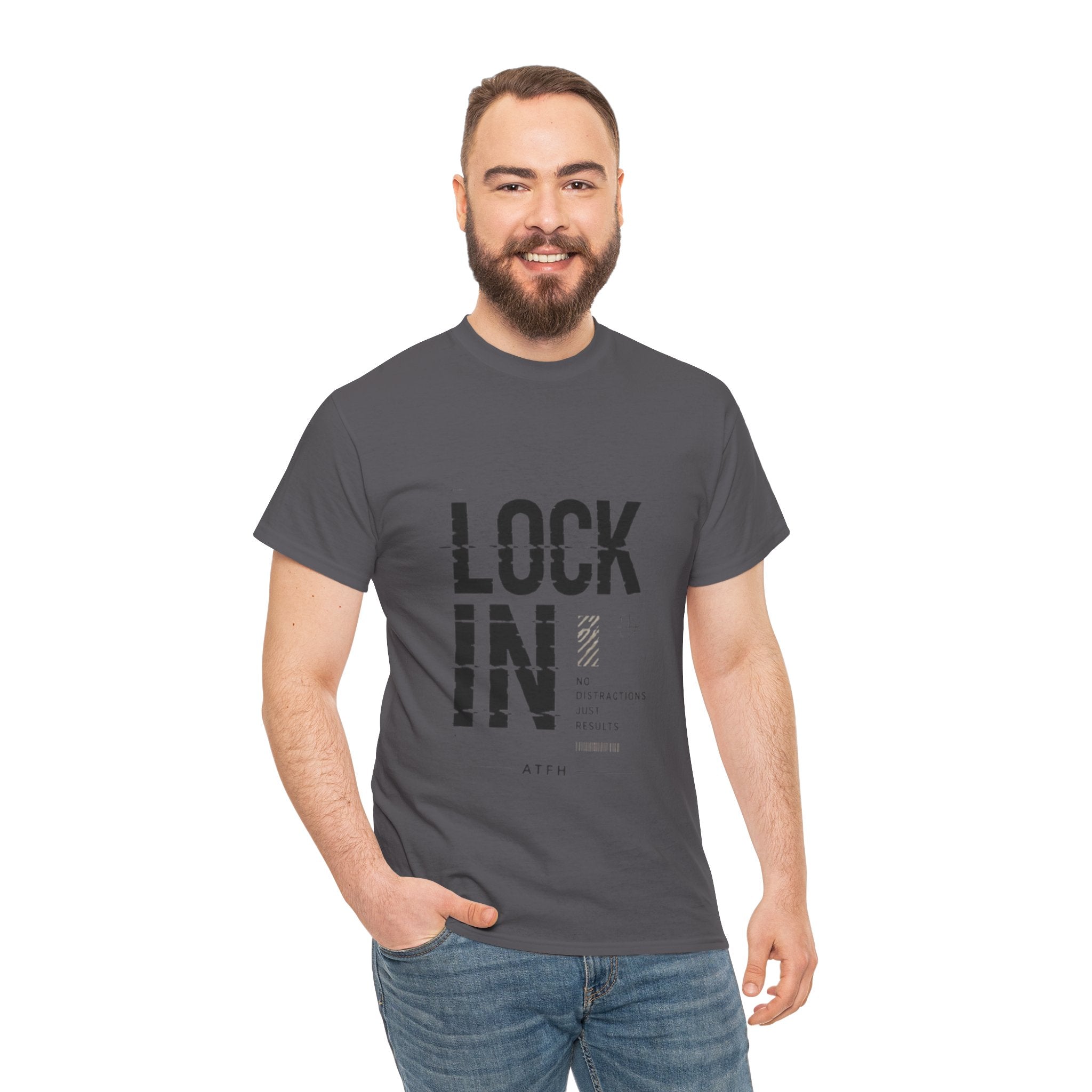 Lock In Tee — Minimalist Motivational Graphic T-Shirt Printify