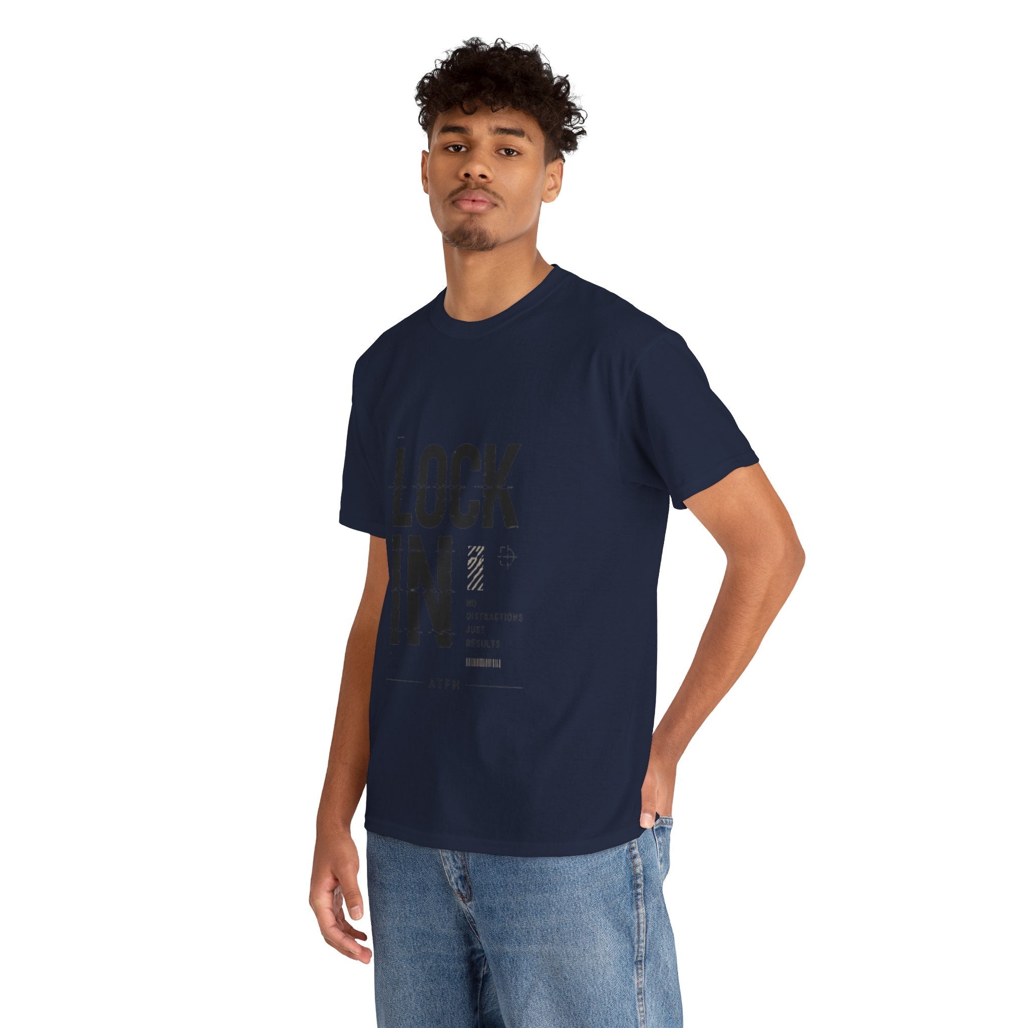 Lock In Tee — Minimalist Motivational Graphic T-Shirt Printify