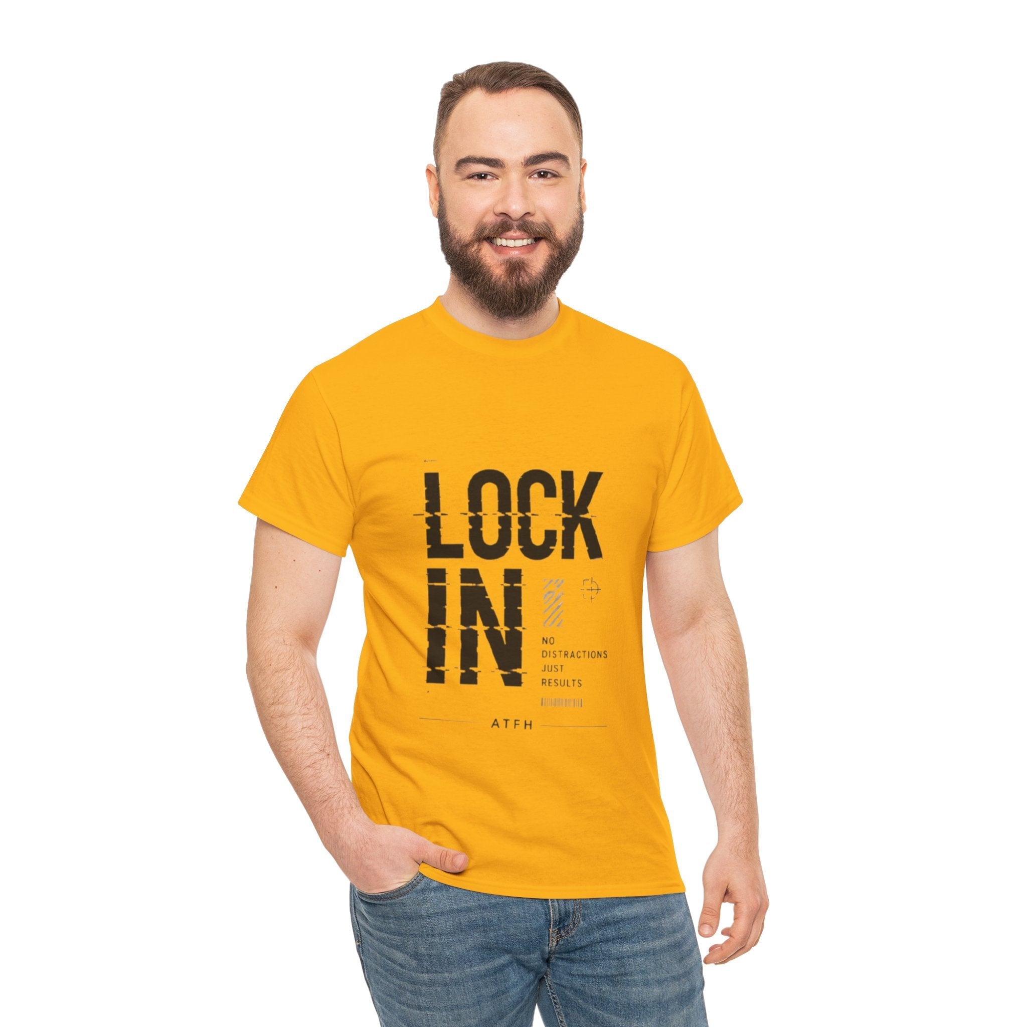 Lock In Tee — Minimalist Motivational Graphic T-Shirt Printify