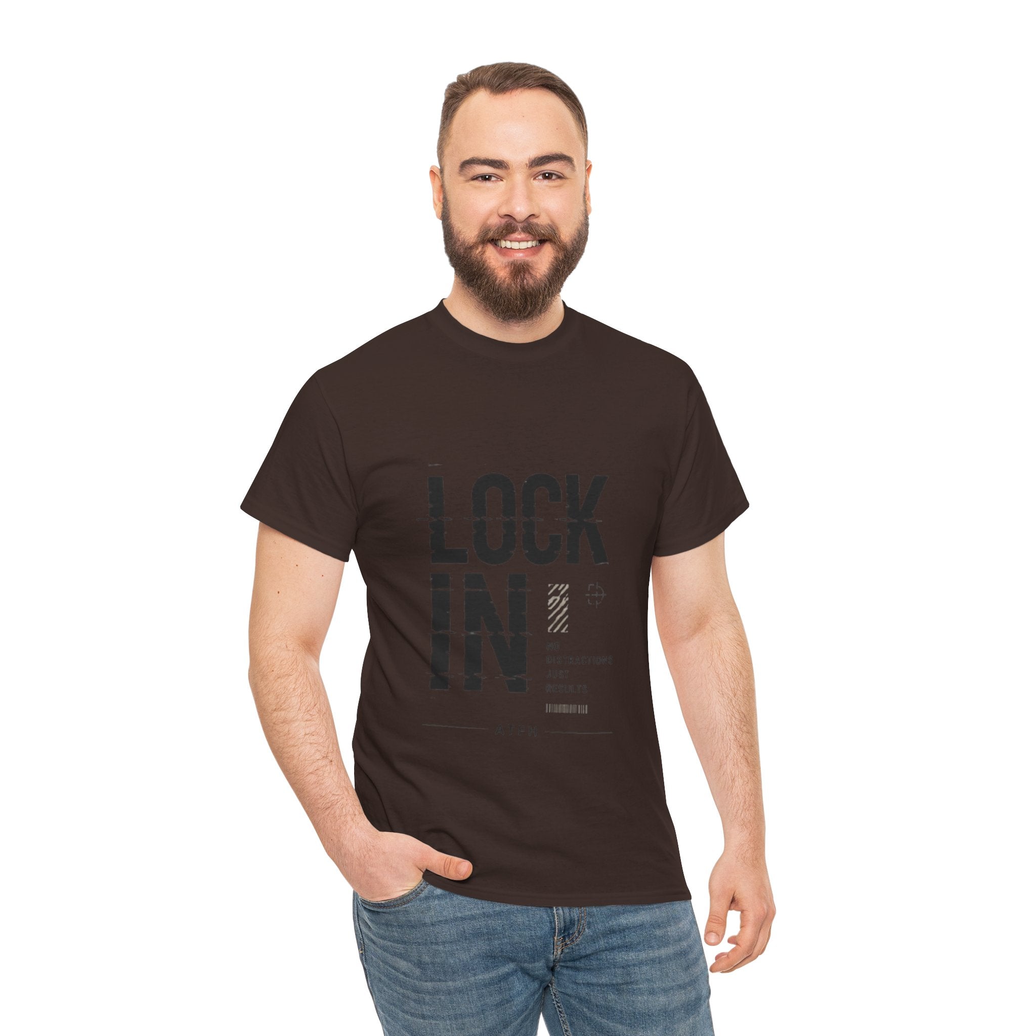 Lock In Tee — Minimalist Motivational Graphic T-Shirt Printify