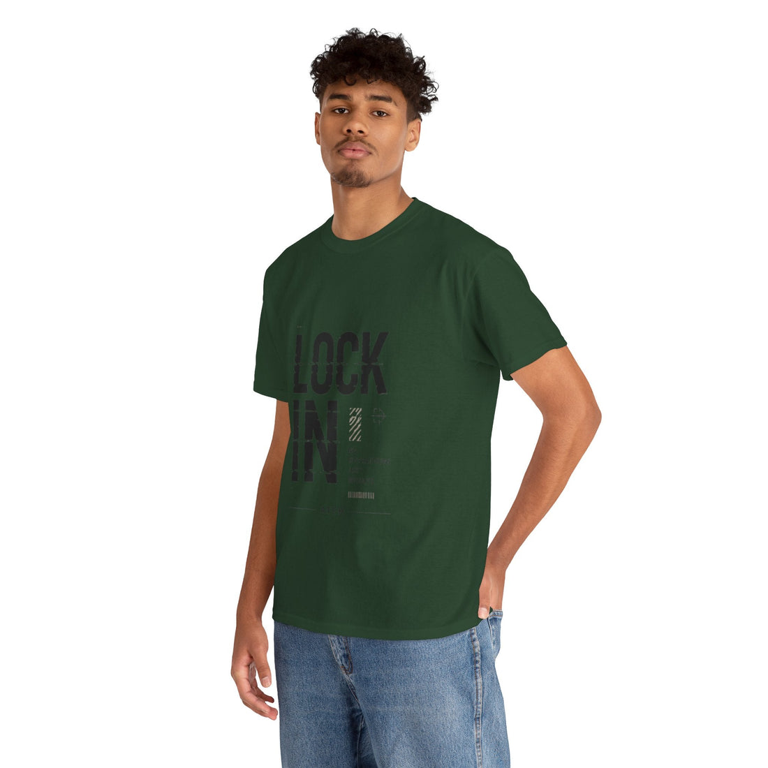Lock In Tee — Minimalist Motivational Graphic T-Shirt Printify
