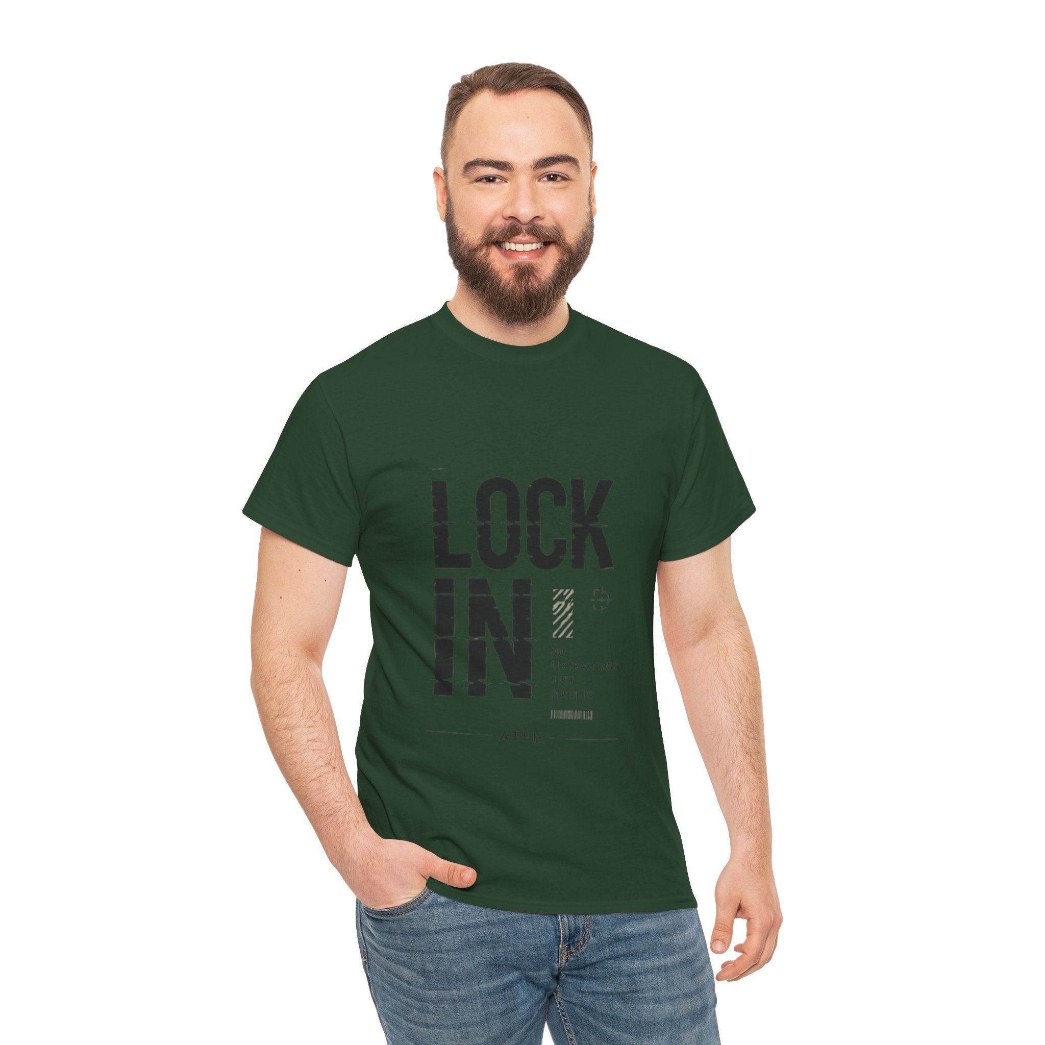 Lock In Tee — Minimalist Motivational Graphic T-Shirt Printify