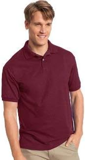 Hanes Men's EcoSmart Comfortsoft Blended Jersey Sport Polo Shirt