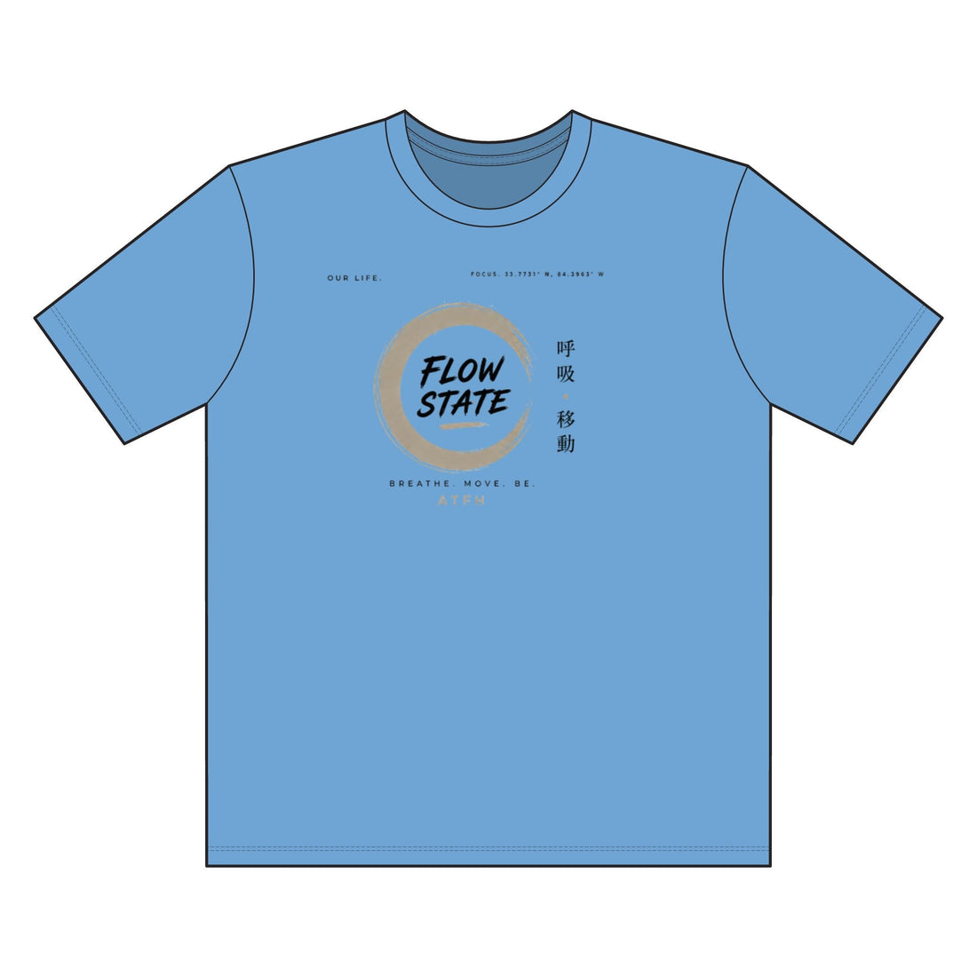 Flow State Tee — Minimal Zen Graphic T-Shirt Printify