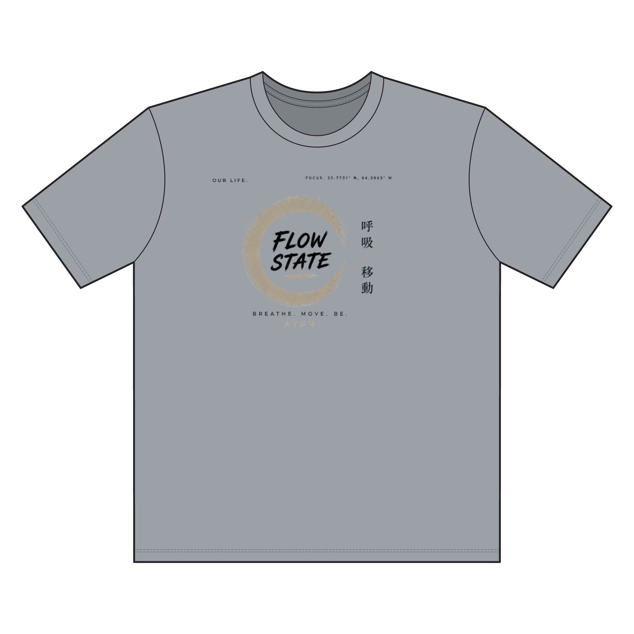 Flow State Tee — Minimal Zen Graphic T-Shirt Printify