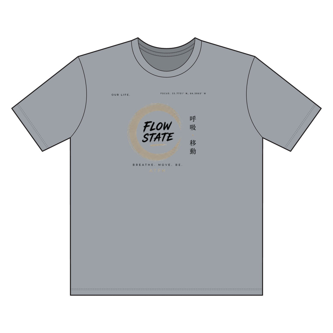 Flow State Tee — Minimal Zen Graphic T-Shirt Printify