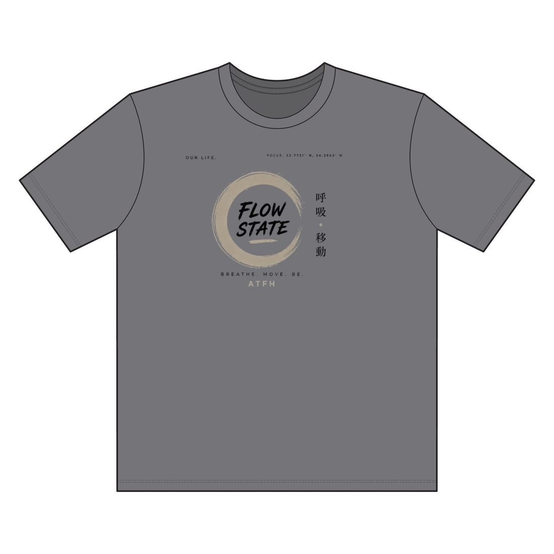 Flow State Tee — Minimal Zen Graphic T-Shirt Printify
