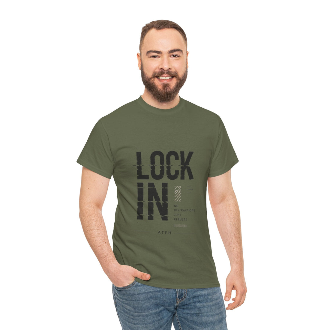 Lock In Tee — Minimalist Motivational Graphic T-Shirt Printify