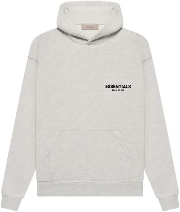 Essentials Basic Pullover Hoodie, Cotton Blend, Adult Oversized Men Size, One Size Down