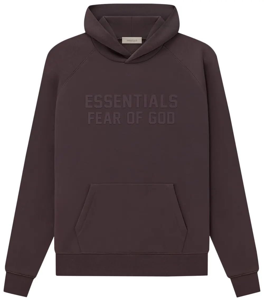 Essentials Basic Pullover Hoodie, Cotton Blend, Adult Oversized Men Size, One Size Down