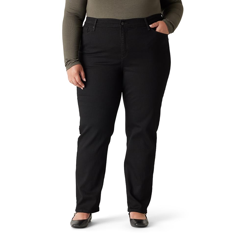 Levi Strauss Signature Gold Women's 03 Essential Mid-Rise Straight Jeans (Also Available in Plus)
