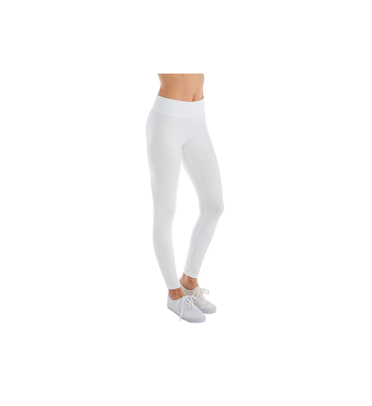 HUE Women’s Cotton Ultra Legging with Wide Waistband, Available in Capri and Legging Length
