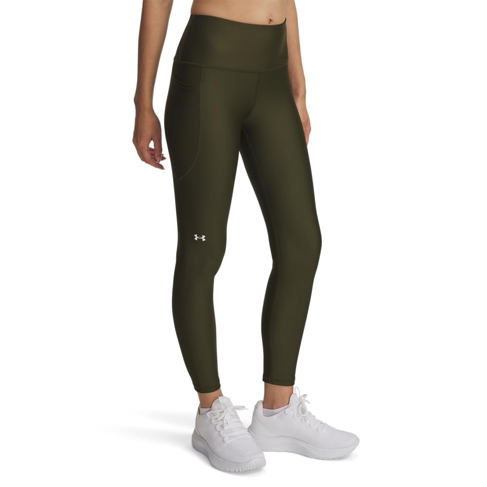 Under Armour Women's HeatGear Armour High Waisted Ankle No-Slip Leggings